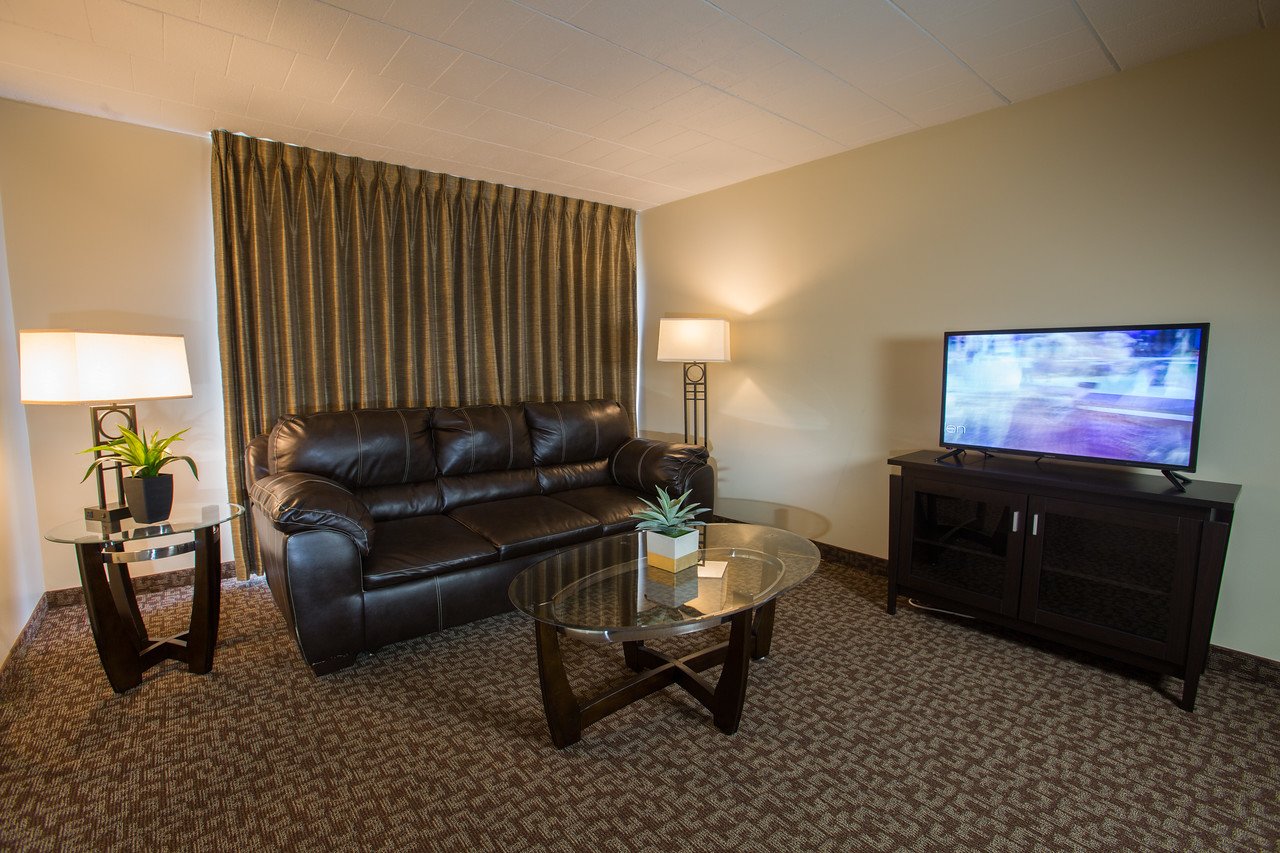 Living room area of suite